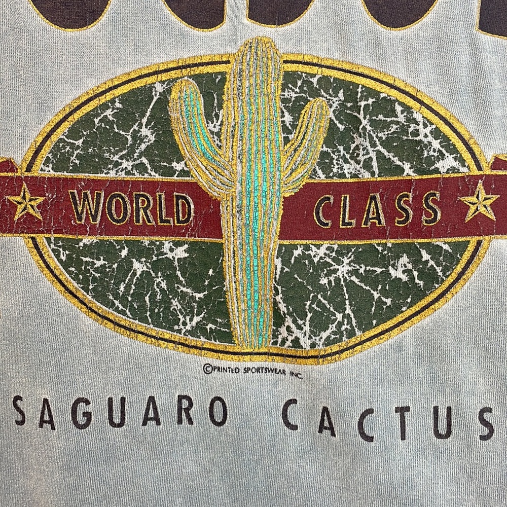 VTG Single Stitch Arizona Tucson Saguaro Cactus RESORT IMAGES USA Graphic TShirt - Picture 3 of 11